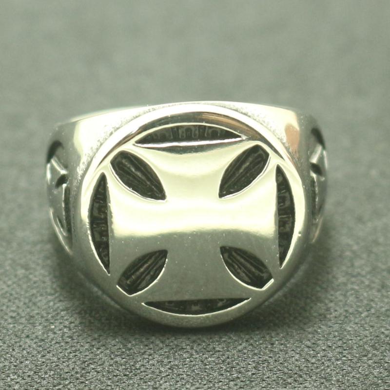 

Cluster Rings 316L Stainless Steel Cross Modernization Cool Band Party Ring