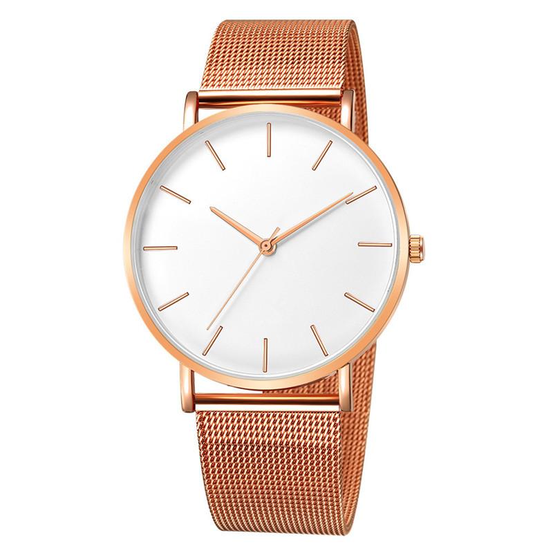 

Wristwatches Custom Women Gold Watches Mesh Band Quartz 2021 Fashion Simple Gandoleta Ceas Femei Chic Prompts, 14014-9