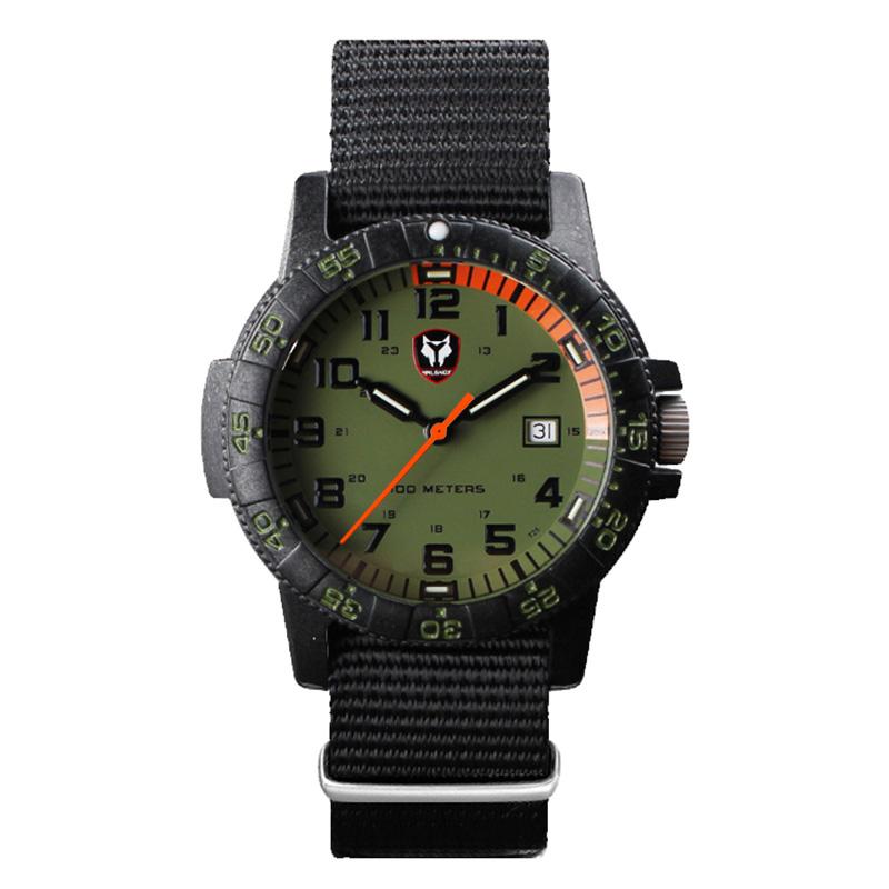 

Wristwatches Hnlgnox Men Diver Watch Mens Tritium Watches T25 Luminous Military 200M Waterproof Quartz Wristwatch Carbon Fiber Diving Bezel, Pilot watch 1