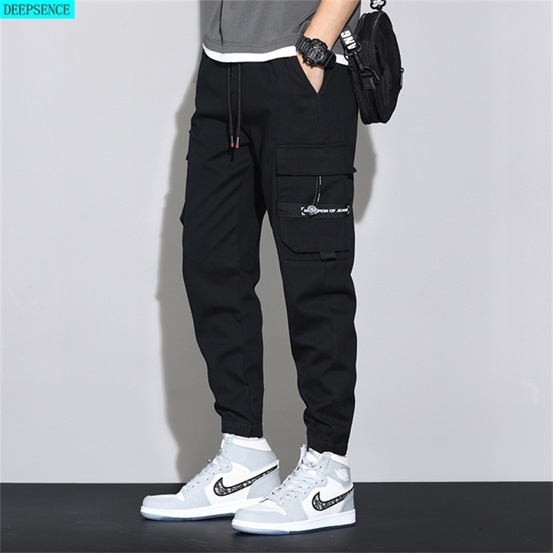 

Spring and Summer Big Men Trousers Knitted Sports Pants Men Pants Loose Korean Version of All-Match Overalls Trousers Men 211108, Green