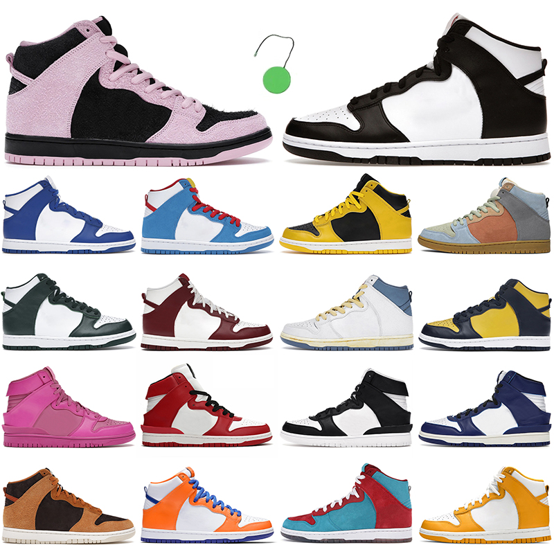 

2022 high running shoes Black White Team Green Syracuse University Blue Doraemon Danny Supa Game Royal Baroque Brown outdoor sports trainers sneakers