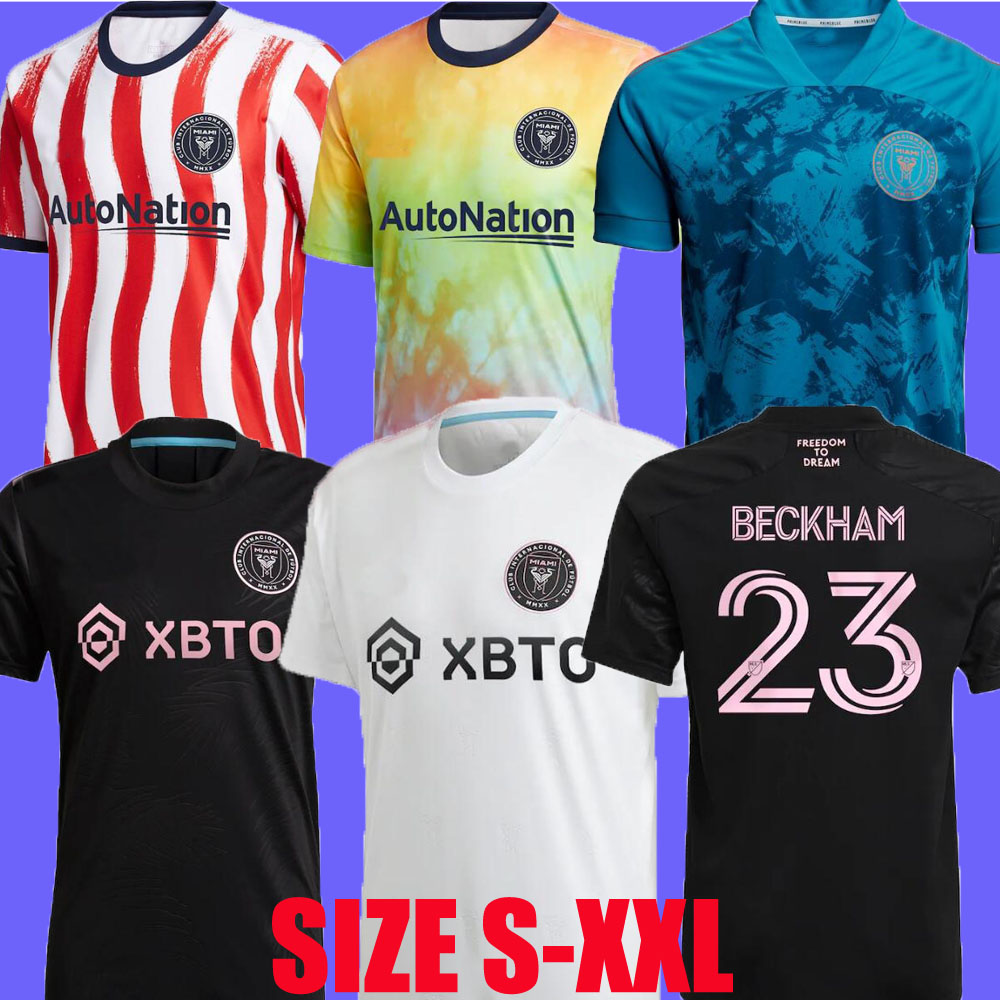 

Inter Miami 2021 2022 Soccer Jerseys Beckham Higuain Football Shirt Matuidi Pizarro Kit Parley Primeblue 21 22 Figal Carranza home away training Pre-Match Top