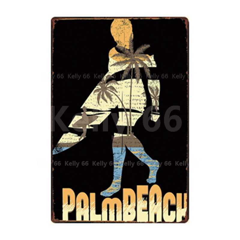 

Welcome Beach Fisherman The Summer Party Tin Metal Sign Home Decor Bar Wall Art Painting 20*30 CM Size JT-60