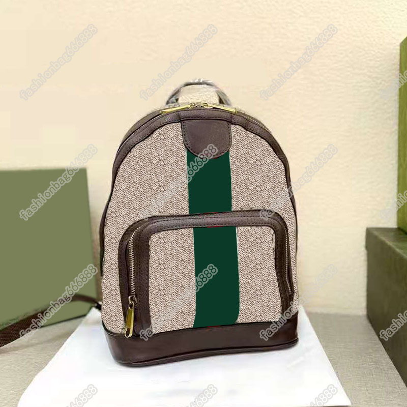 

Unisex Backpack Bag Top Quality Luxury Designer School Womens Men Travel Luggage Red Green Bars Leather Handbags Casual Backpacks Mini Clutch Shoulder Bags, Retro