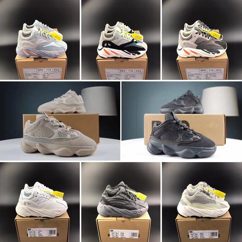 

Infant kanyes 700 500 V2 Glow Azael Trainers Lifestyle Sneakers Toddler Static Inertia Alvah Boys Girls Runners Mauve Kids Running Shoes, #4