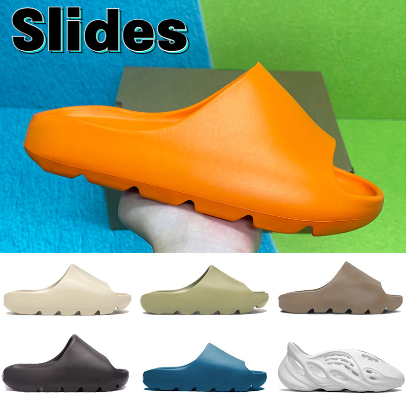 

Newest Slides slipper Shoes enfora enflame orange bone resin desert sand earth brown ararat men women sandals with box, Bubble wrap packaging