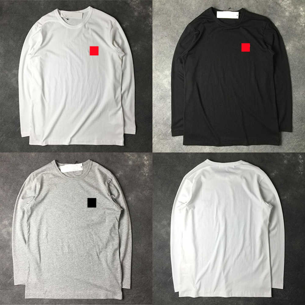

Men's T-Shirts Long Sleeve Cotton Play High Quality Sweatshirt Commes Red Heart Des Hip Hop Garcons Men Streetwear Causal Base Shirt Mens, Gray#2