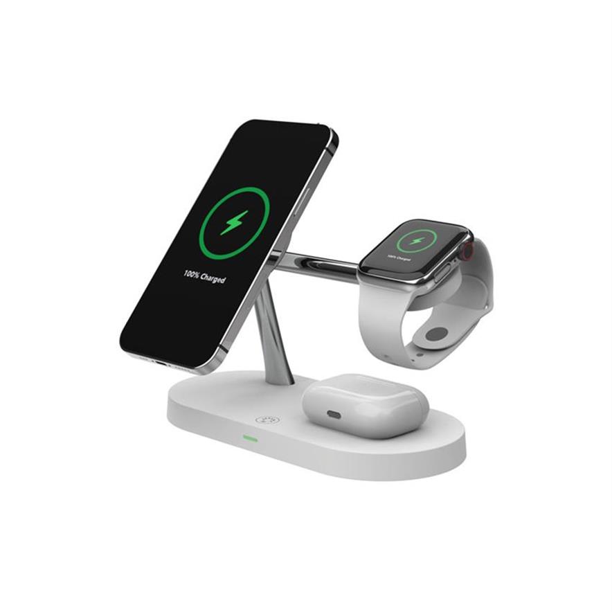 

Multifunctional 4 In 1 Magnetic Wireless Charger Night Light Suitable For Smartphone Headsets Watch Mobile Phonea02a24