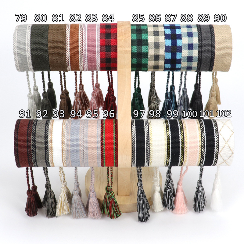 

luxury designer jewelry bracelet for women cotton fabric tassels colour men embroidery bangles woven bangle tassel laceup stacking charm love fashion mens gift
