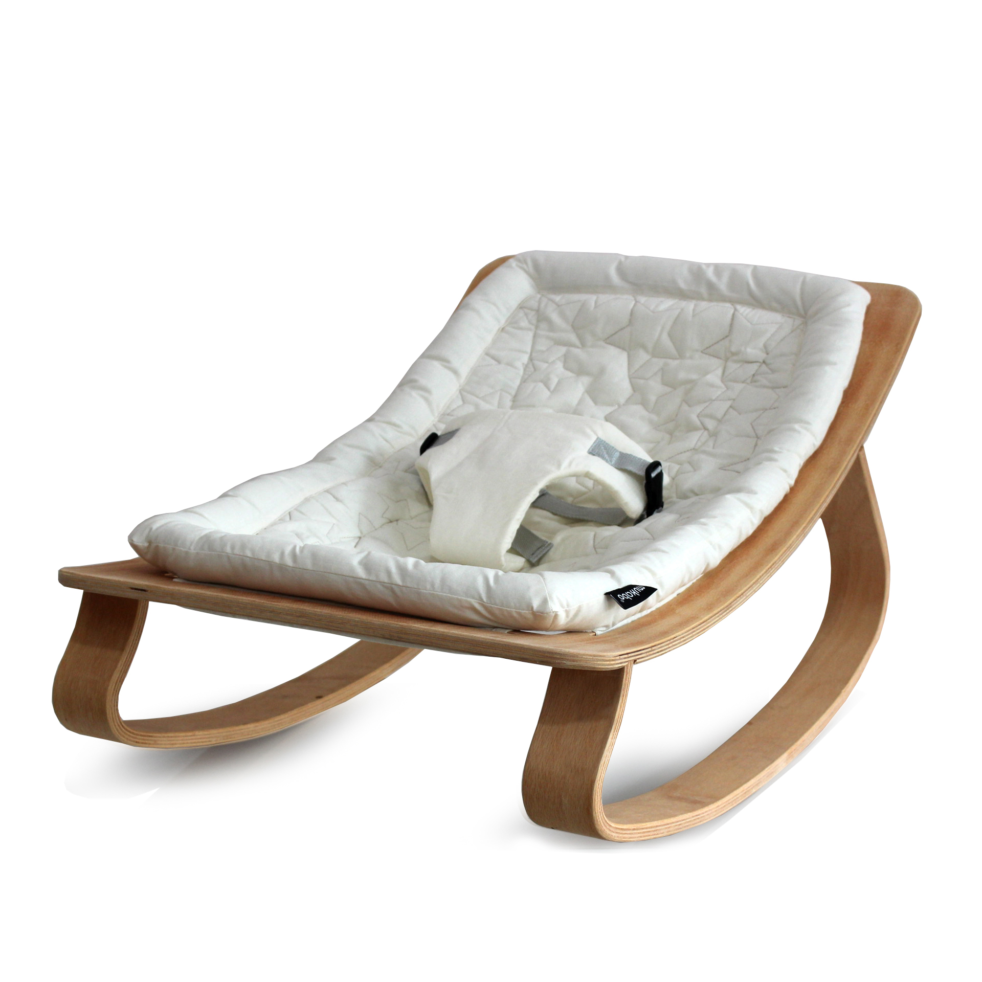 

Mukabo Star Natural Wooden Baby Rocker Wood Main Lap Baby Bouncer