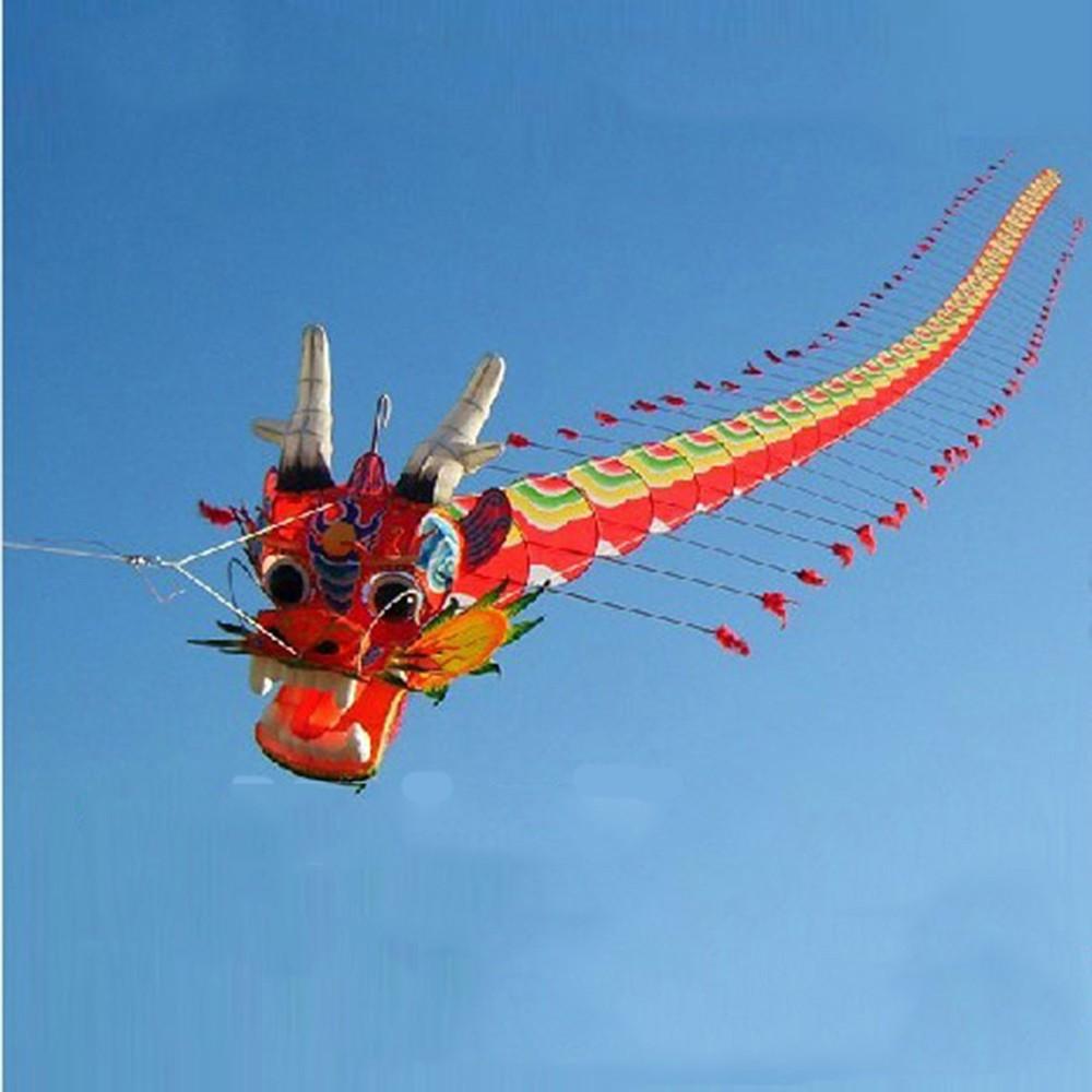 

2020 New Chinese Traditional Crafts Dragon Head Centipede Children Kite Seven Meters Long Outdoor Parent-child Toys 1018