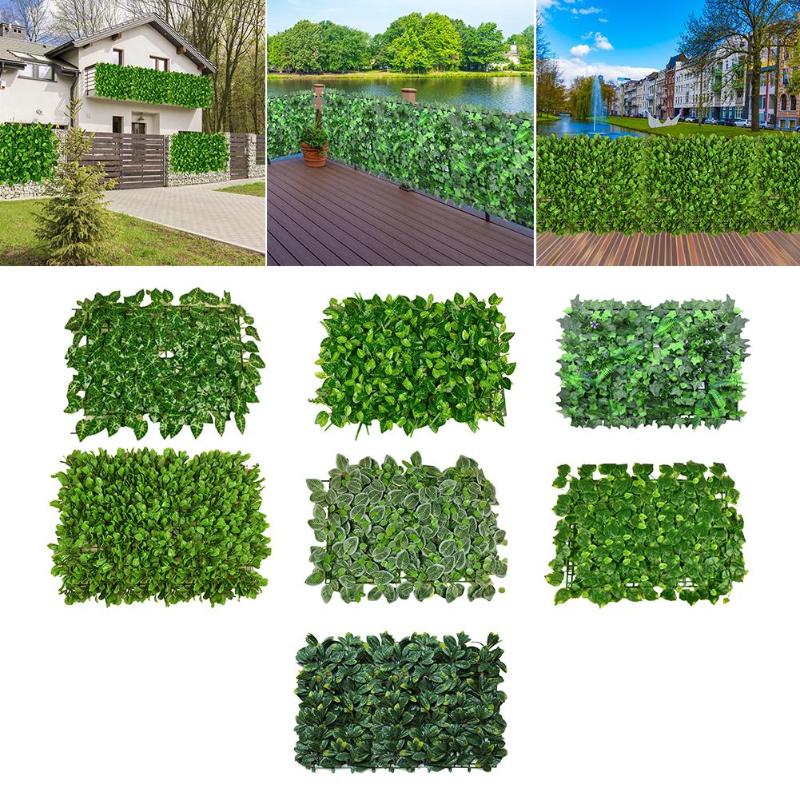 

Decorative Flowers & Wreaths Simulation Plant Wall Topiary Greenery Panels Privacy Screen Fence Heavy Duty Artificial Boxwood Hedge