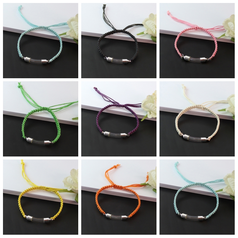 

Glass Vial Tube With Screw Caps Bracelet Write On Rice Jewelry Charm For Women Bracelets 20211223 T2