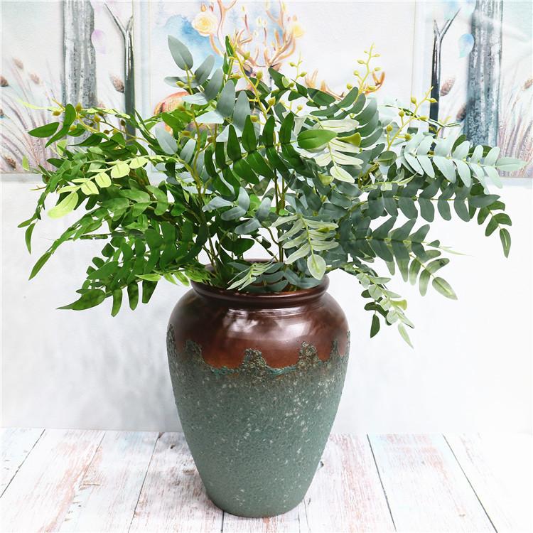 

Decorative Flowers & Wreaths Artificial Plants Eucalyptus Leaves Branches Home Garden Decoration Fake Silk Grass Wedding Decors