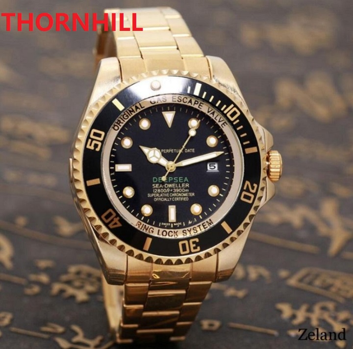 

Famous Classic Deep Sea Dwellers designer full stainless steel watches 43mm factory Sapphire High quality bracelet waterproof Wristwatch, As pic