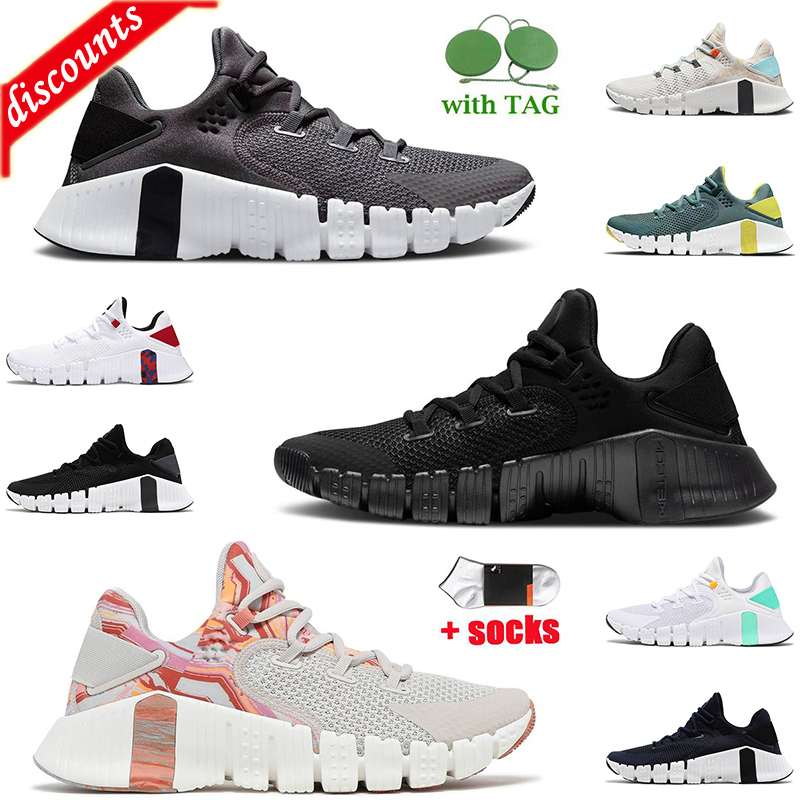 

Huarache Running Shoes Free Metcon 4 Triple Black Breathable Sneakers White Green Glow Iron Grey Desert Sand Veterans Day Men Women Outdoor, D7 black white 36-45
