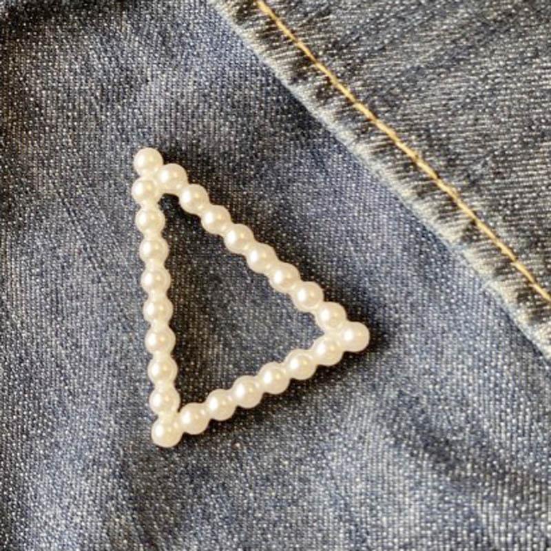 

Pins, Brooches Greek Gold Tone Delta Pearl Brooch Lapel Pin
