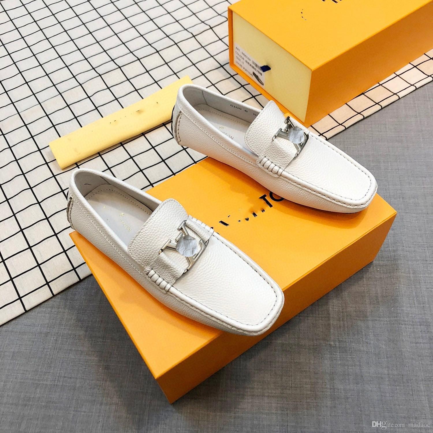 

G1 GENUINE LEATHER Loafers MENS SHOE Breathable Flat DESIGNER SHOES Fashion Casual Summer SHOES Minimalist For MEN Plus Size 36-46 A2, #01