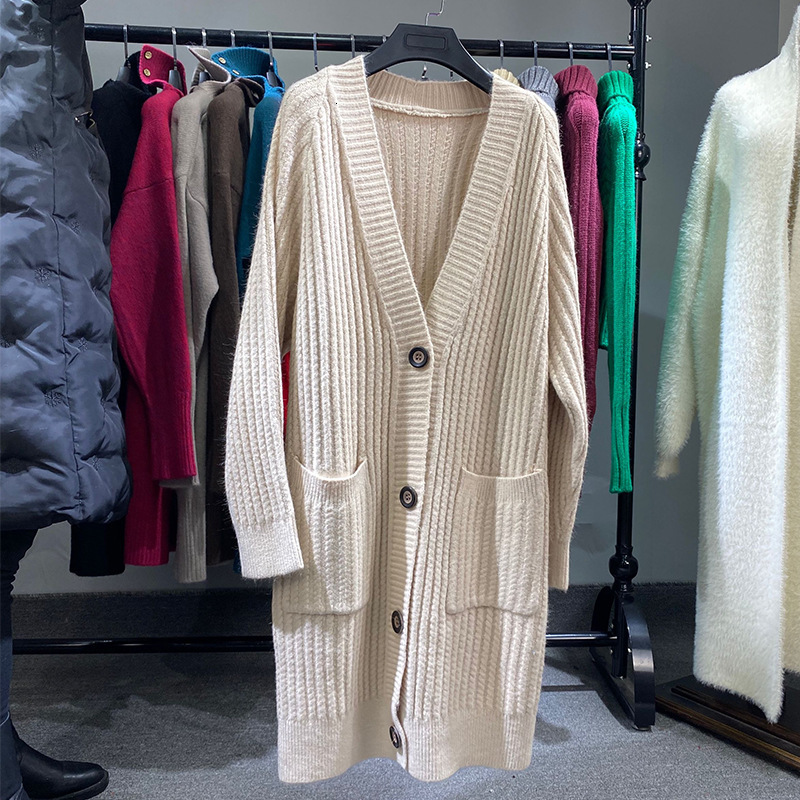 

women's sweaters female fashion famous spring long cardigans coats single breasted puff trench outerwear s817 hncu, White;black