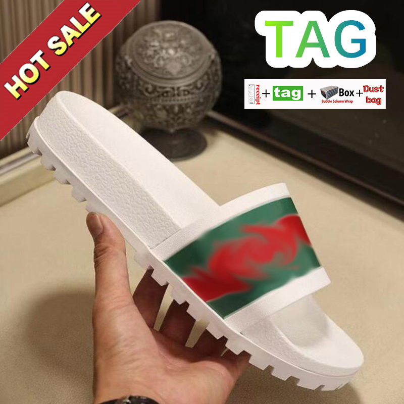 

Fashion Luxury Slides Mens Womens Slippers Printing Flower leather Summer Platform Designer shoes with Original Dust bag Brand Card men women sandals, Color 33