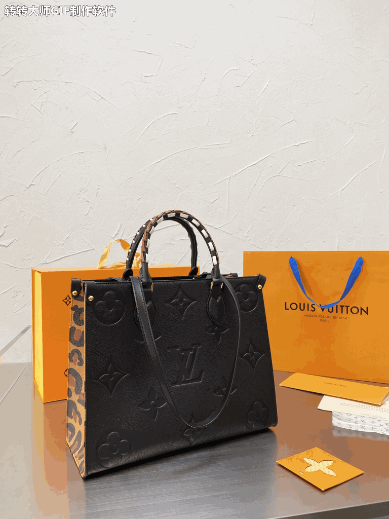 

LOUIINGS VITTON VUTTON Cowhide Emboss Onthego Leopard Shoulder Crossbody Bags Shop Totes Lady Purse Designer Handbags Women Messenger Bag