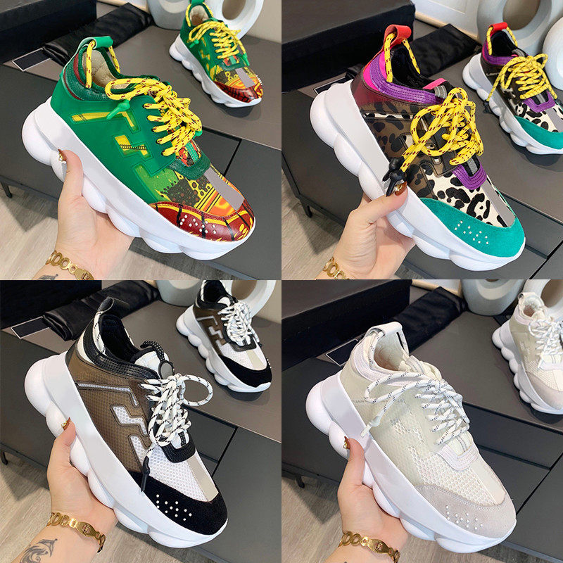 

2021 fashion casual Shoes reflective height reaction sneakers 2.0 black white red floral multi-color suede tan pink dark green yellow men women trainers, Bubble wrap packaging