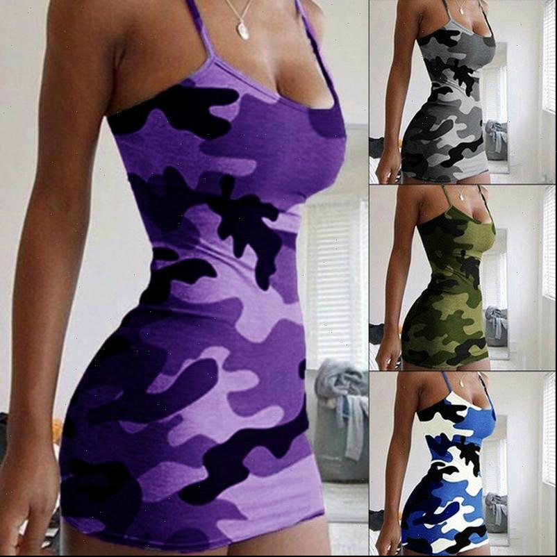 

spaghetti strap womens dresses bodycon dress women plus size camisole vestidos summer camouflage floral slim package hip mini short, Black;gray