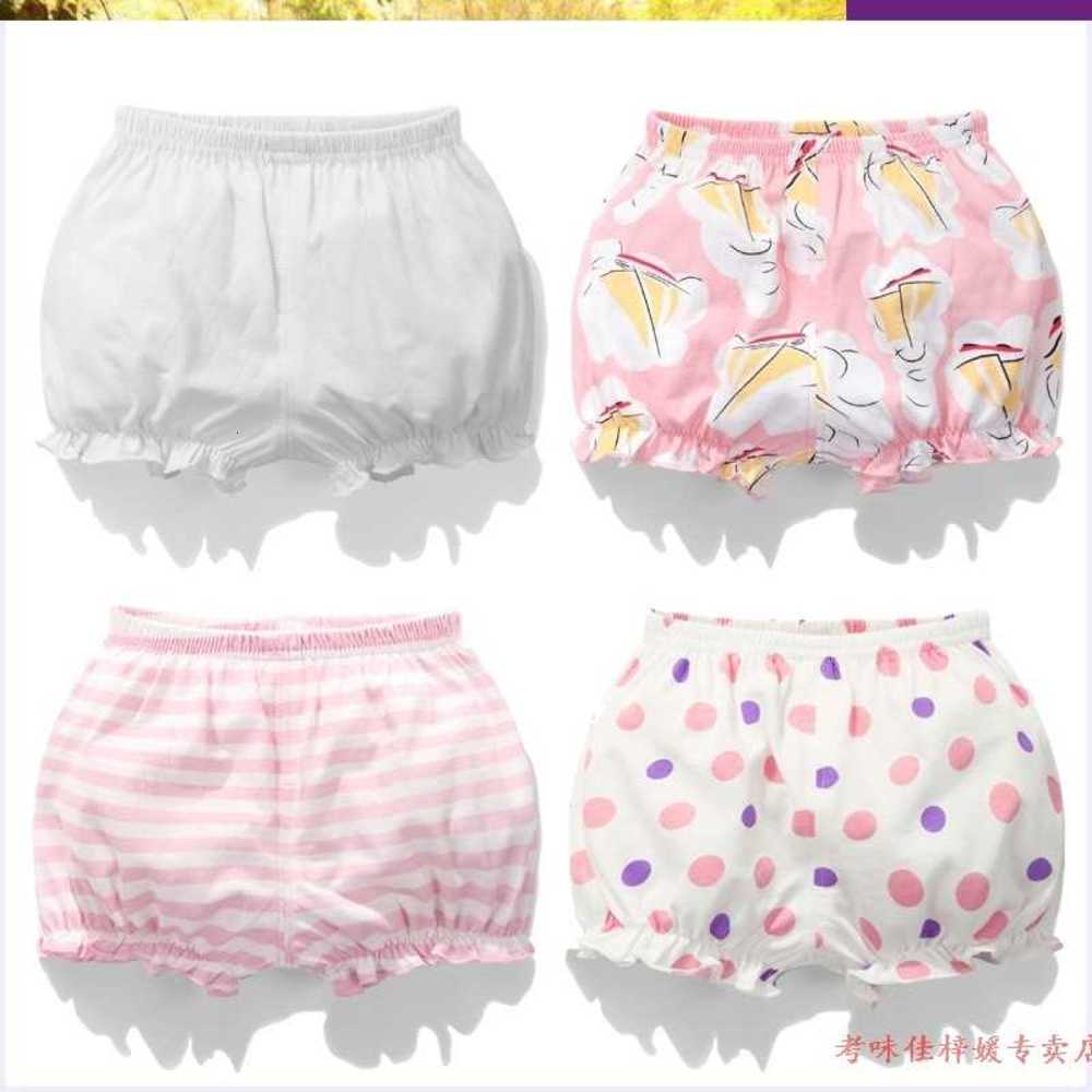 

Summer girls' baby underwear cotton bottoms lace bread pants shorts 1-3, Camo