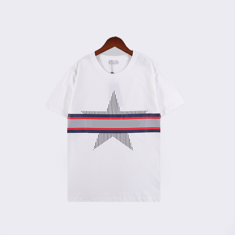 

Men's T-Shirts Shirts For Men designer tshirt Cotton T-shirt Round Neck Men S Clothing spring summer letter high loose trend short slee, White;black