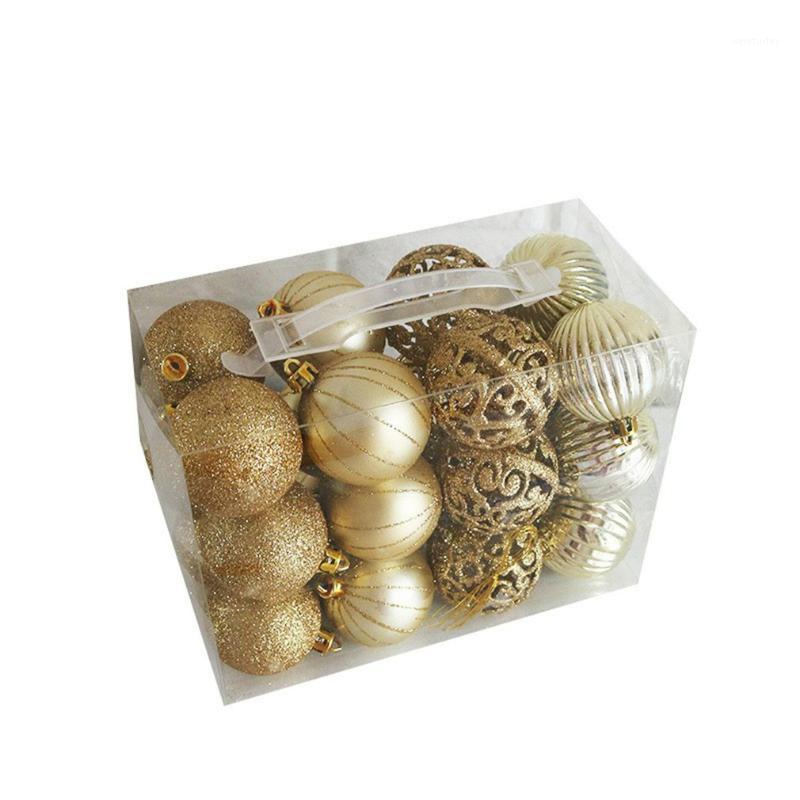 

Party Decoration Christmas Balls Ornaments Set For Xmas Tree Shatterproof Decorations With Reusable Hand-Help Gift Boxes
