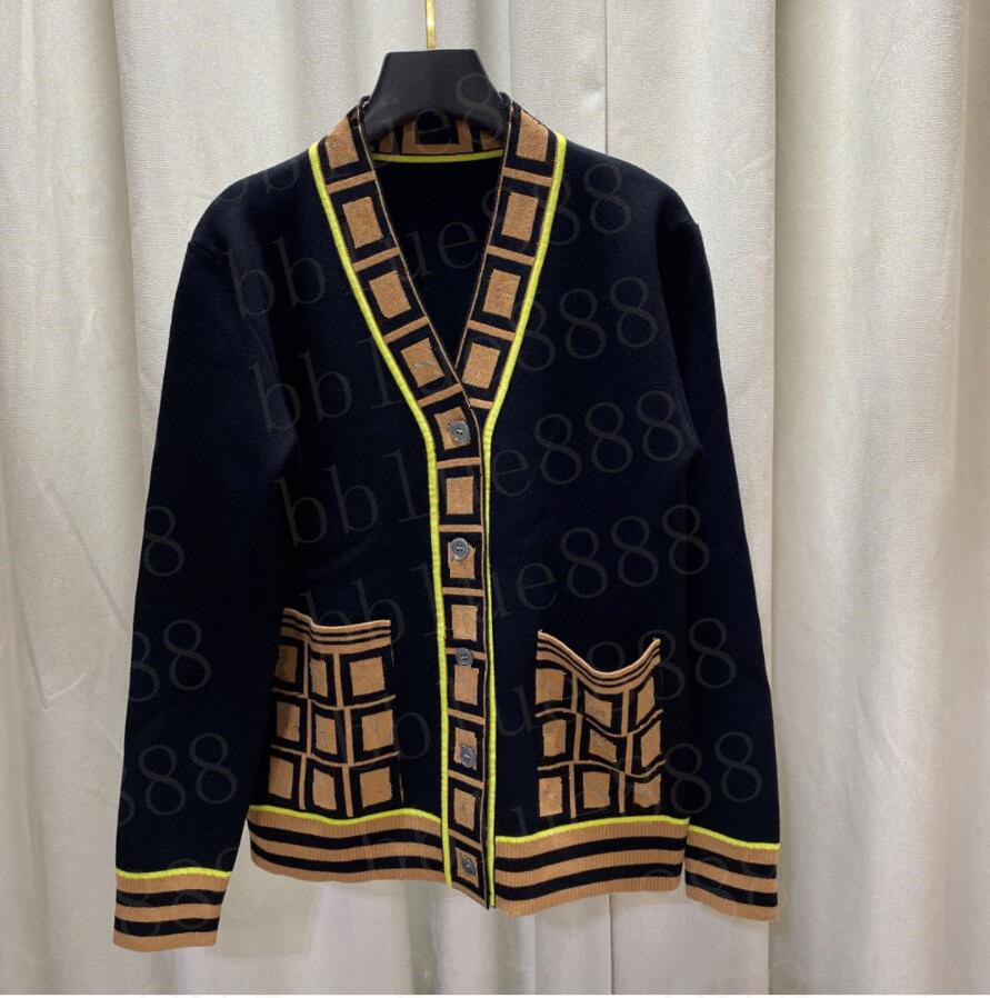 

V-neck outer sweater women loose knit top 2022 cardigan jacket 1206, Customize