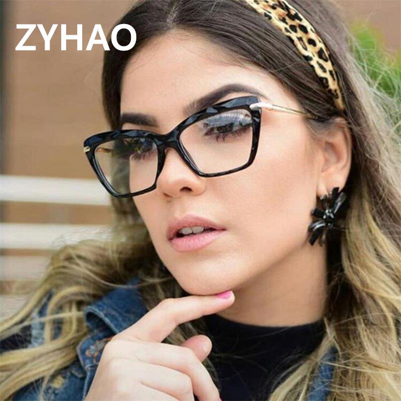 

Fashion Sunglasses Frames Retro Square Eye Glasses Metal Optical Clear Lens Frame Men Eyeglasses Women Oculos De Feminino, Black