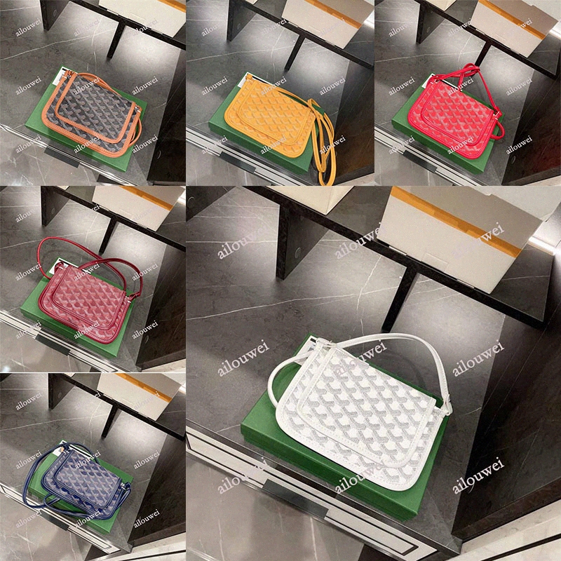 

with box Hi quality luxurys crossbody handbags womens bags Plumet Pouch cavas Canvas cowhide shoulder goyar bag B6lm#