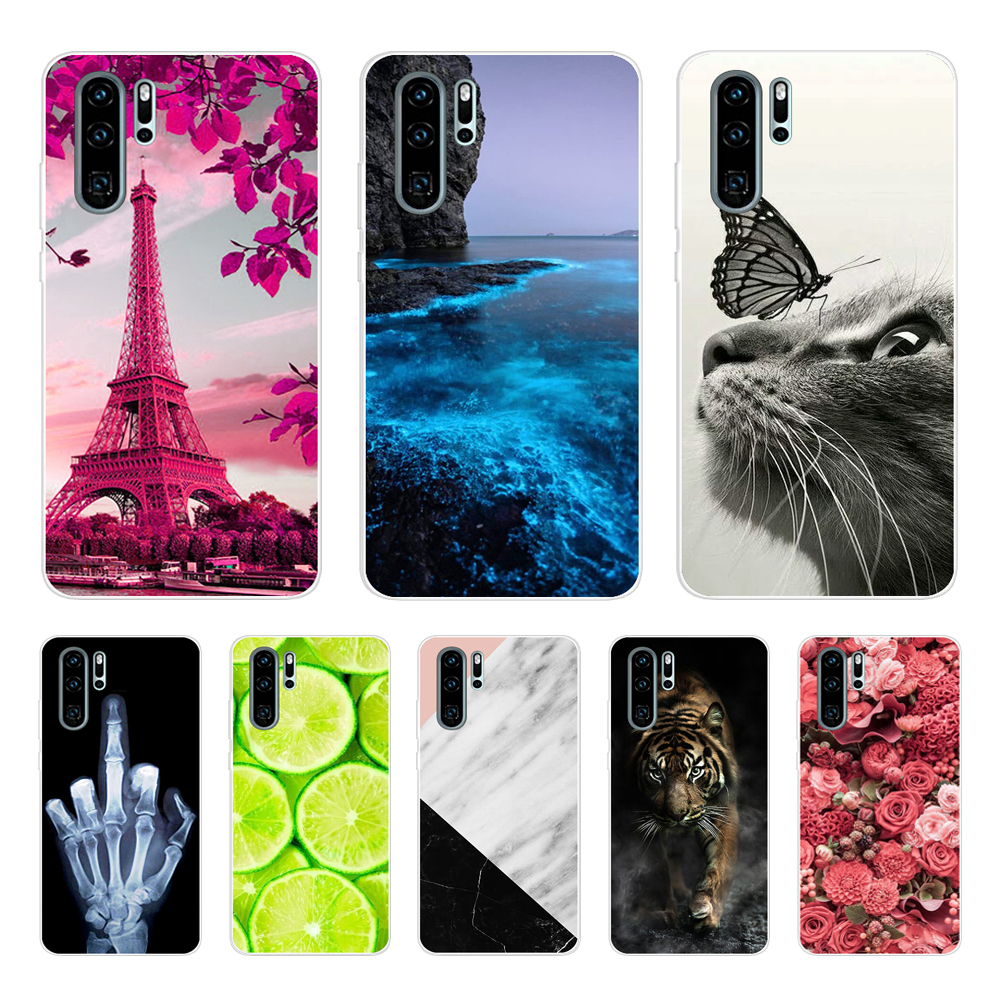 

Cell Phone Cases Case For Huawei P30 Cute Silicone Pattern Lite MAR-LX1M P30Pro P 30 Pro Soft Thin Funda, 22