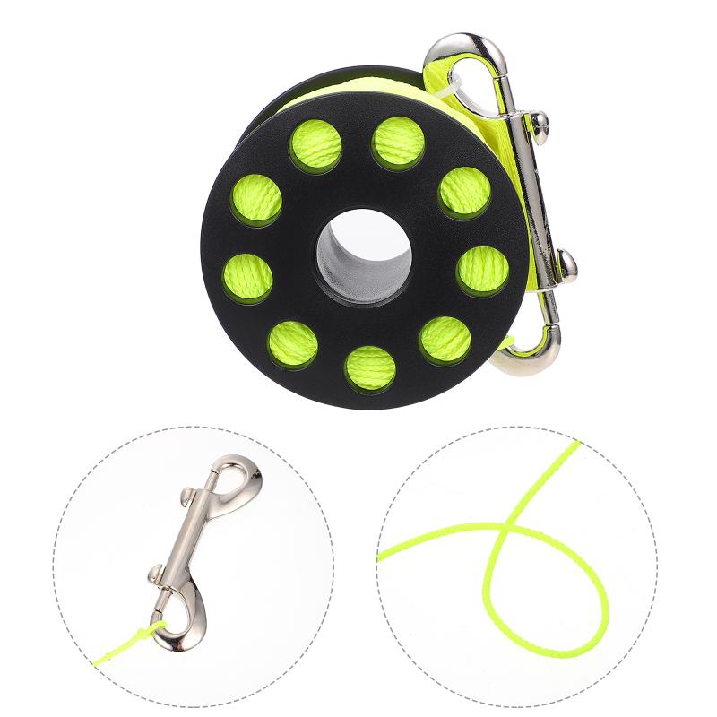 

Pool & Accessories Scuba Diving Spool Cave Finger Snorkeling Reel With Snap Clip