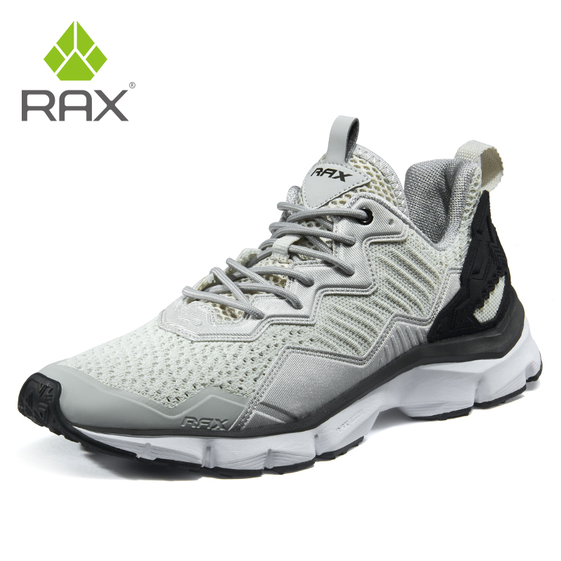 

RAX Man Outdoor Running Shoes Breathable Sports Sneakers for Men Light Gym Running Shoes Male Trekking Shoes Outdoor Walking, Light gray