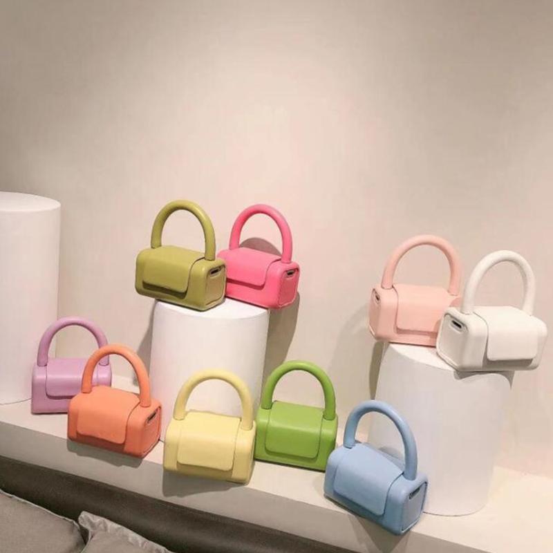 

Fashion Female Leather Handbag Box Bag With Long Strap Small Messenger Bags Ladies Colorful Crossbody Women Handbags Evening