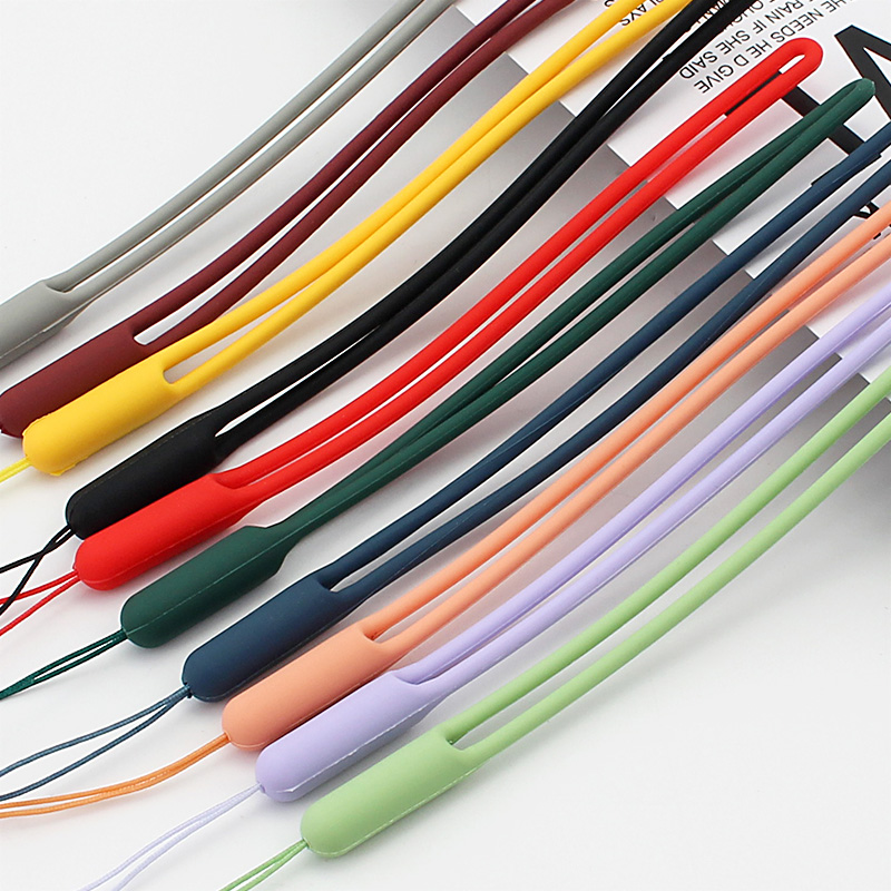 

Silicone Cell Phone Lanyard for IPhone Wrist Straps Holder Keychain Camera Strap ID Card Gym USB Badge Cord Hanging Rope