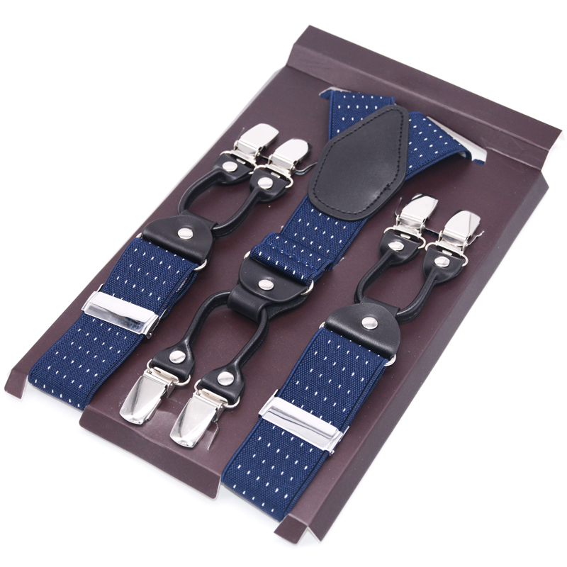 

Black Leather Suspenders Men Straps Business Suspender Fashion Braces Vintage Casual Suspensorio Tirante Trousers Strap