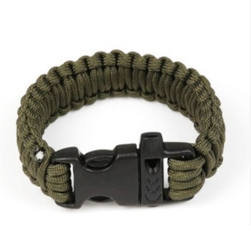

Seven core hand whistle survival umbrella rope woven outdoor sports Bracelet