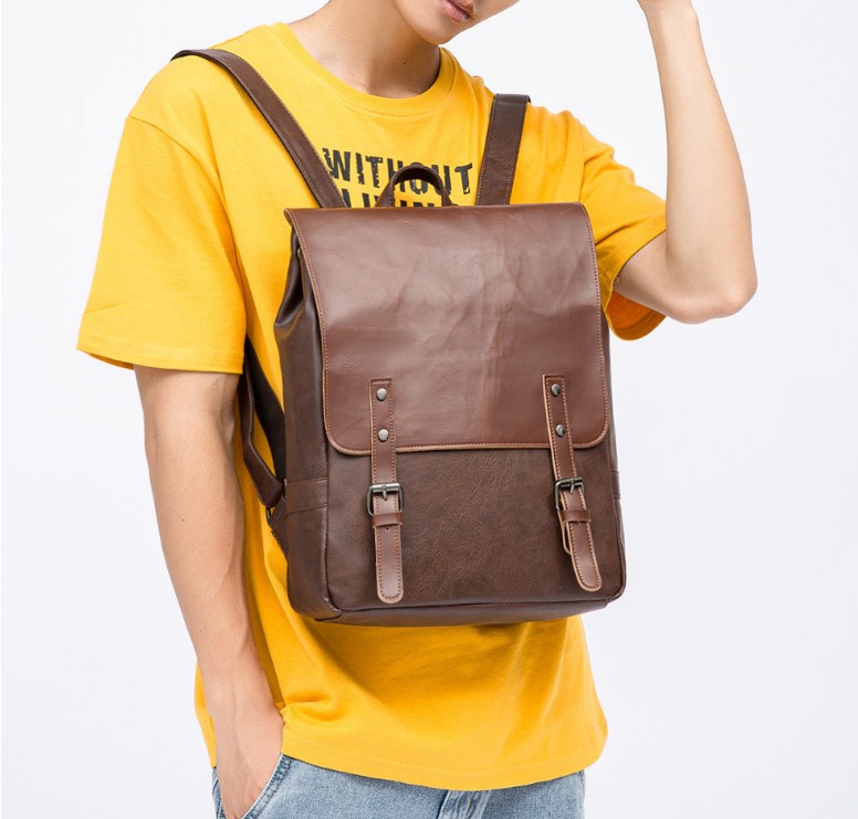 

Men's luxurys Backpack Fashion Large Capacity Shoolbag For Boy Leather Laptop Girl Backpacks Women designer Bag, Black