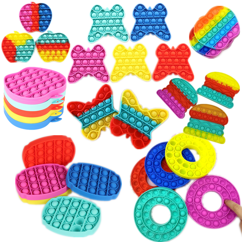 

Bubble poppers Push Fidget Toys Sensory simple Autism Stress Reliever Increase Focus Soft Squeeze Toy G11801