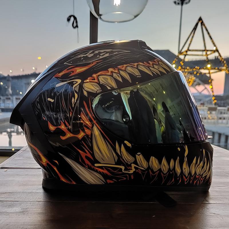 

Motorcycle Helmets Motocross Full Face Helmet DOT Approved Accesorios Para Moto Dual Lens Cascos Capacete Racing