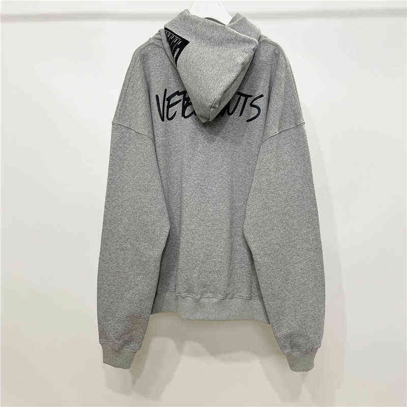 Vetement Hoodie Designer Sweatshirt Letters Foam Printing Y2k High Quality Hooded Embroidered Vetemens Gothic Sweatshirts Oversize Vetmen Pullovers