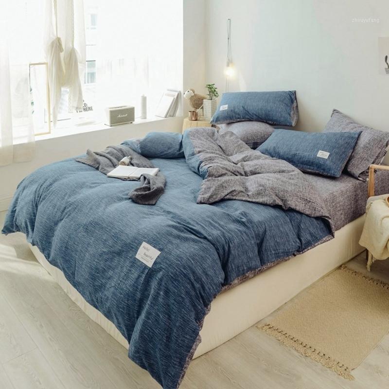 

Bedding Sets 4 Pcs Beding Set With 1pcs Flat Sheet 1 Duvet Cover 2 Pillowcase GX-44