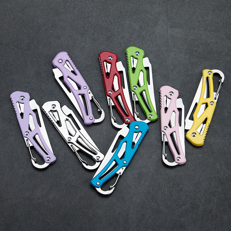 

Pocket Knife Camp Folding Knives Stainless Steel Edc Fruit Cut Hunting Survival Multi Utility Portable Colors Mix 2 5yaf1
