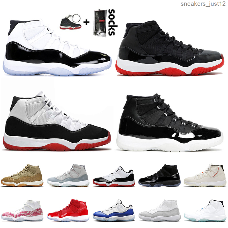 

High Quality Jumpman 11 Basketball Shoes 11s Concord Retro Bred White 25th Anniversary Metallic Silver Cool Grey Women Men Trainers Sneakers, #34 40-47
