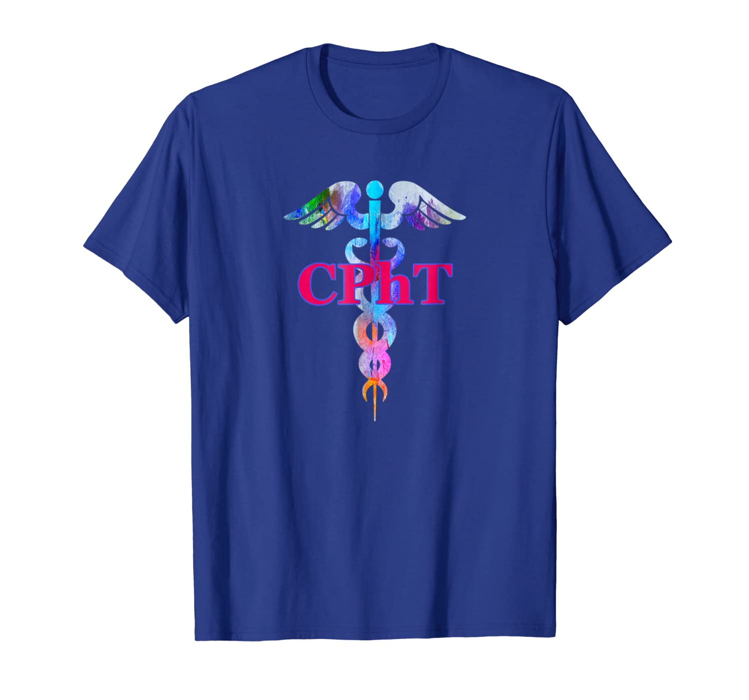 

cpht certified pharmacy technician caduceus t-shirt gifts, White;black