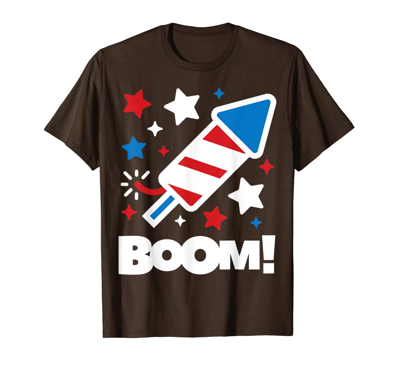 

boom firework funny 4th of july independence day gift t-shirt, White;black