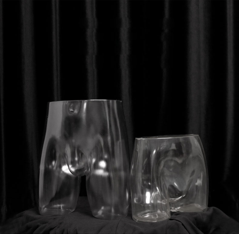 

Female Model Transparent Women's Underwear Display ABS Plastic Mannequin